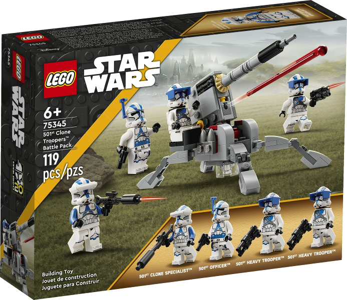 75345 501st Clone Troopers Battle Pack (Retired) LEGO Star Wars product image 1, provided for visual reference and product