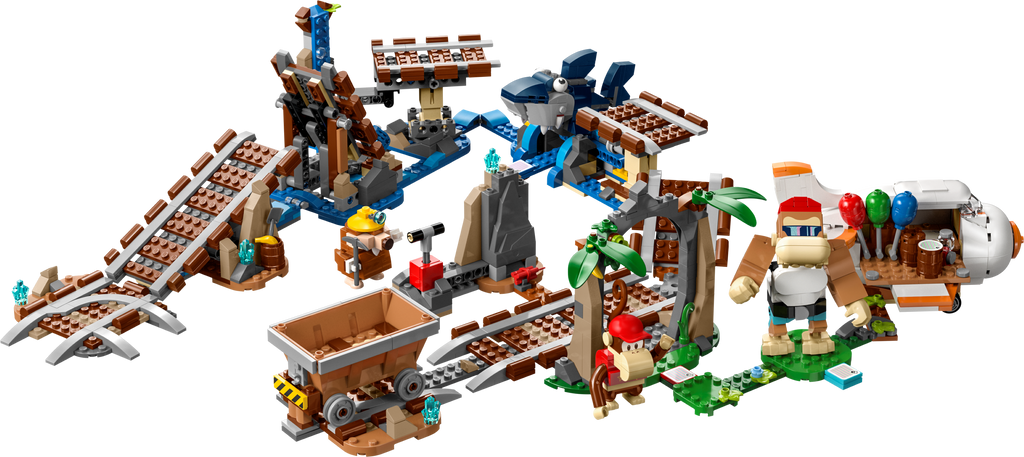71425 Diddy Kong's Mine Cart Ride - Expansion Set (Retired) LEGO Super Mario product image 2, provided for visual reference