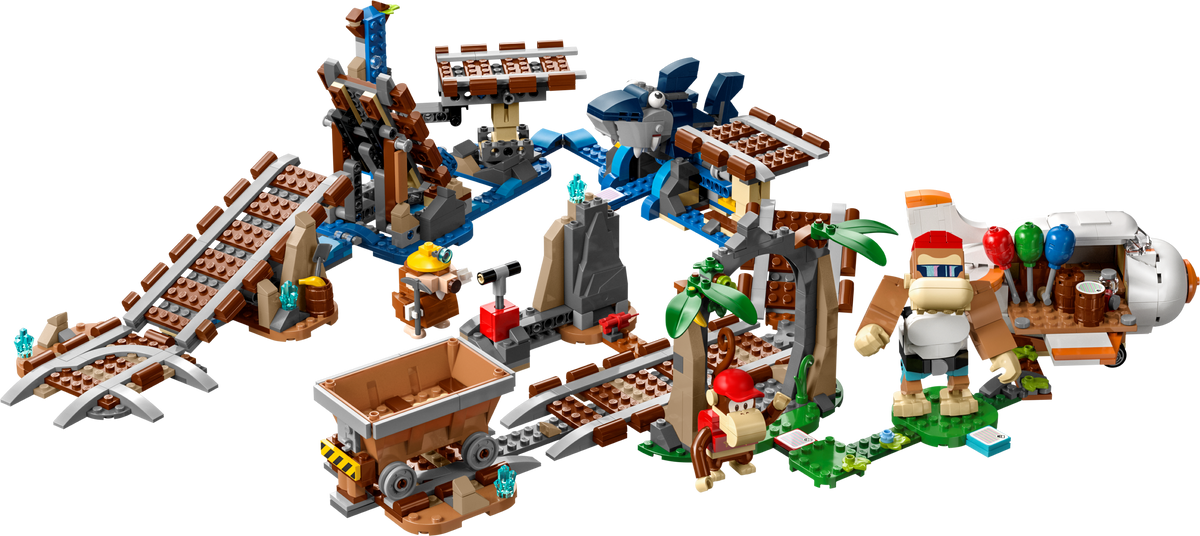 71425 Diddy Kong's Mine Cart Ride - Expansion Set (Retired) LEGO Super Mario product image 2, provided for visual reference