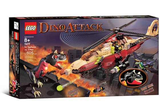 7477 T-1 Typhoon vs. T-Rex (Retired) LEGO Dino Attack product image 1, provided for visual reference and product detail