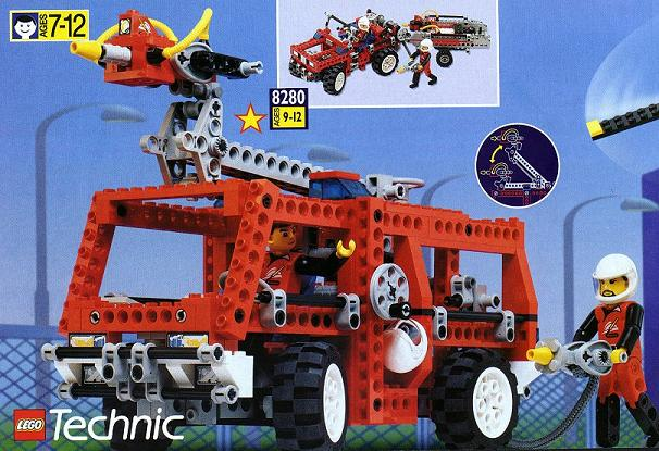 8280 Fire Engine / Fire Response Unit (Retired) LEGO TECHNIC product image 2, provided for visual reference and product