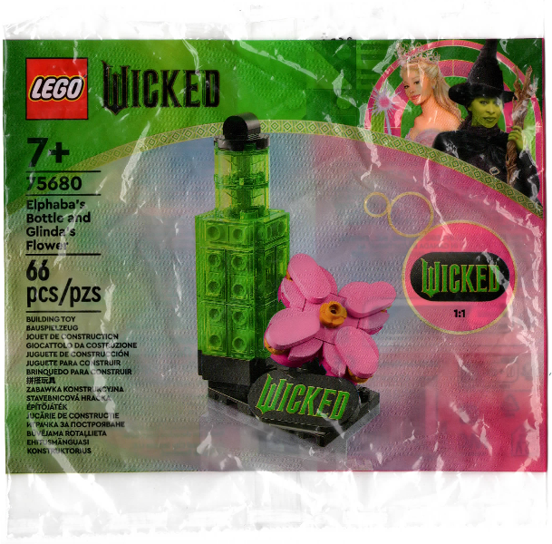 75680 Elphaba's Bottle and Glinda's Flower (Retired) LEGO Wicked product image 1, provided for visual reference and product