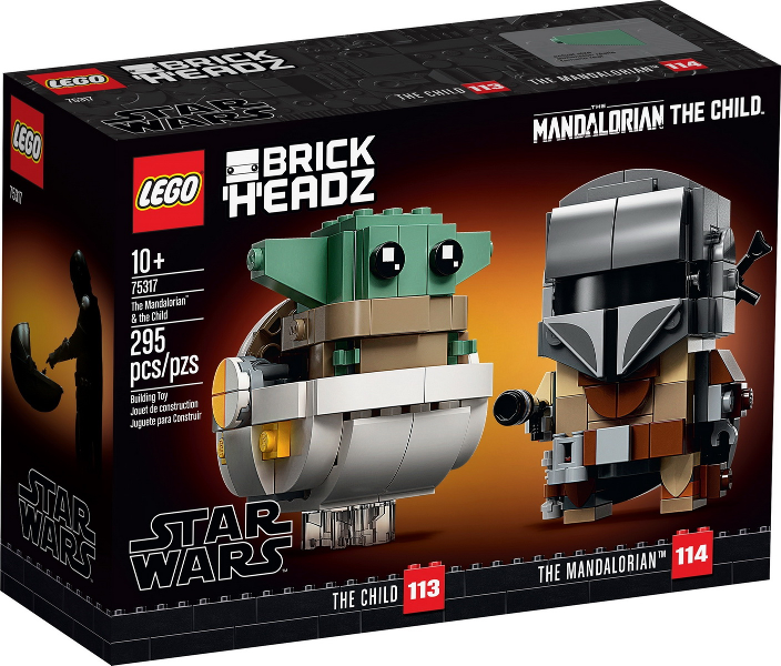 75317 The Mandalorian & The Child (Retired) LEGO BrickHeadz product image 1, provided for visual reference and product