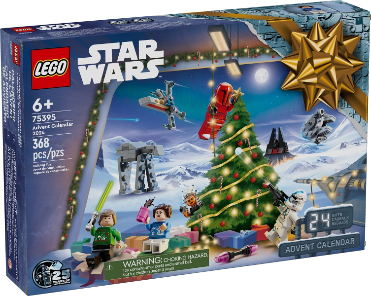 75395 Star Wars Advent Calendar (2024) (Retired) LEGO Star Wars product image 1, provided for visual reference and product