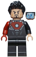 Tony Stark - Black Iron Man Suit with Dark Red Right Arm (sh0584) product image 1, provided for visual reference and product