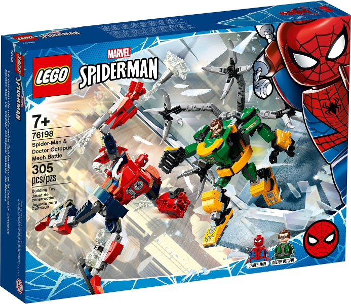 76198 Spider-Man & Doctor Octopus Mech Battle (Retired) LEGO Super Heroes product image 1, provided for visual reference and