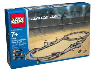 8364 Multi-Challenge Race Track (Retired) LEGO Racers product image 1, provided for visual reference and product detail
