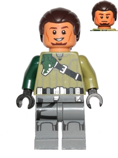 Kanan Jarrus - Dark Brown Hair and Eyebrows (sw0602) product image 1, provided for visual reference and product detail review