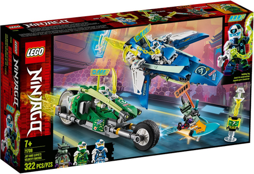 71709 Jay and Lloyd's Velocity Racers (Retired) LEGO Ninjago product image 1, provided for visual reference and product