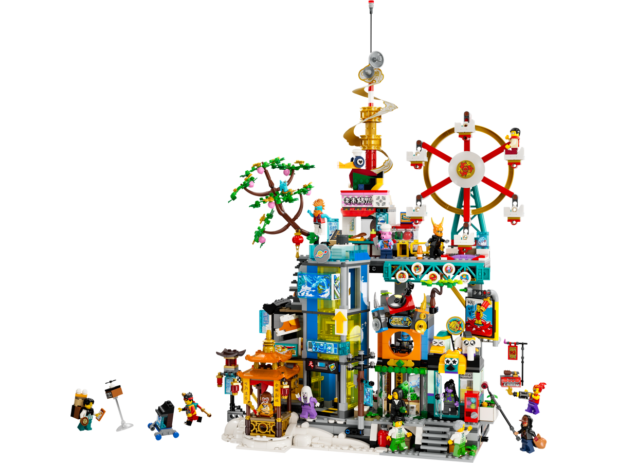 80054 Megapolis City 5th Anniversary (Retired) LEGO Monkie Kid product image 2, provided for visual reference and product