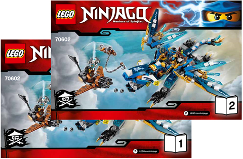 70602 Jay's Elemental Dragon (Certified) LEGO Ninjago product image 2, provided for visual reference and product detail