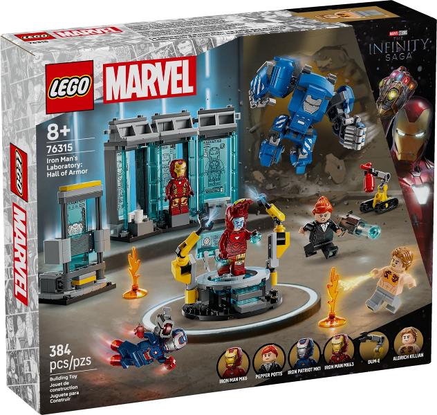 76315 Iron Man's Laboratory: Hall of Armor (Retired) LEGO Super Heroes product image 2, provided for visual reference and