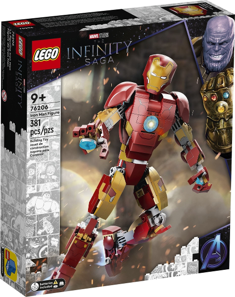 76206 Iron Man Figure (Retired) LEGO Super Heroes product image 1, provided for visual reference and product detail review