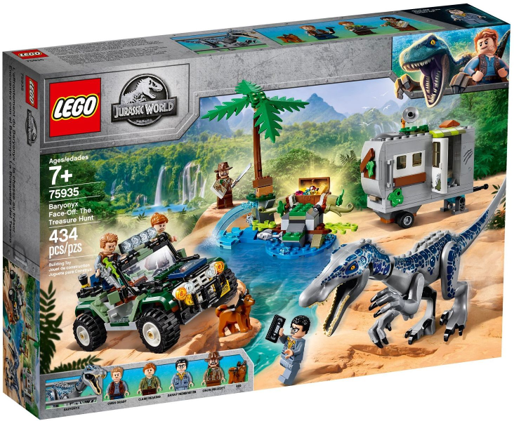 75935 Baryonyx Face-Off: The Treasure Hunt (Retired) LEGO Jurassic World product image 1, provided for visual reference and