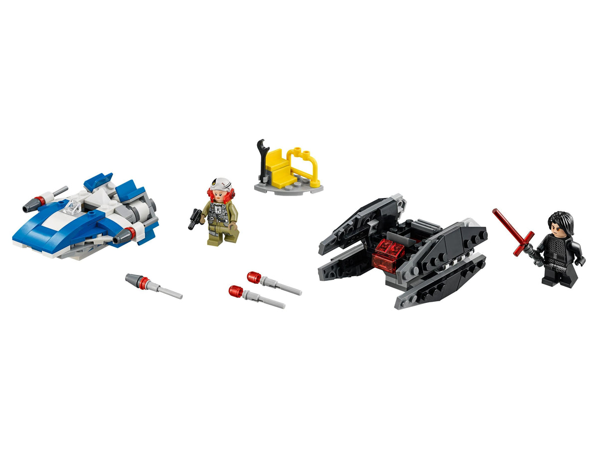 75196 A-Wing vs. TIE Silencer Microfighters (Retired) LEGO Star Wars product image 2, provided for visual reference and