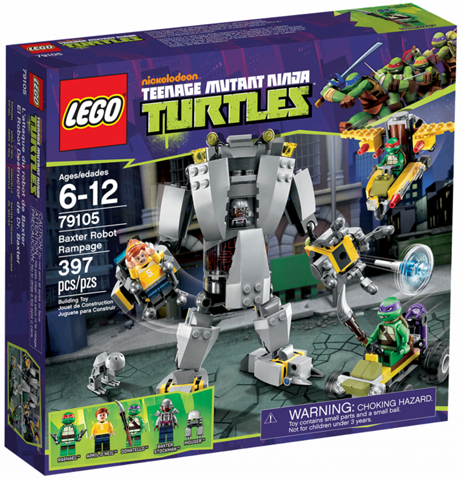 79105 Baxter Robot Rampage (Retired) LEGO Teenage Mutant Ninja Turtles product image 1, provided for visual reference and