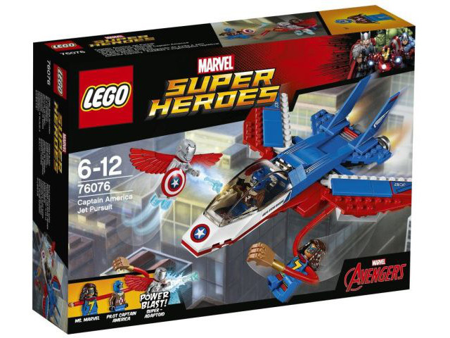 76076 Captain America Jet Pursuit (Retired) LEGO Super Heroes product image 1, provided for visual reference and product