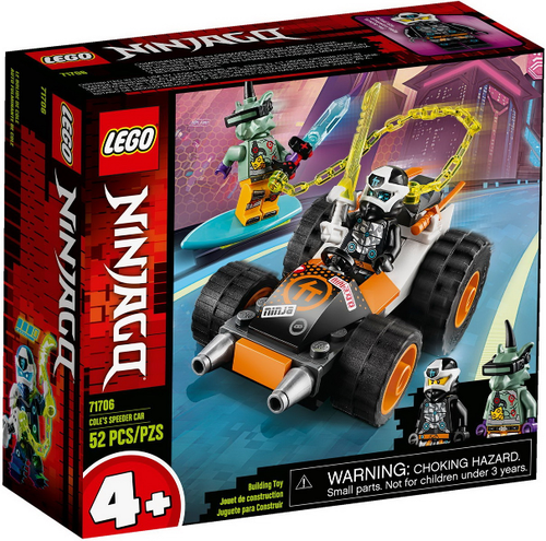 71706 Cole's Speeder Car (Retired) LEGO Ninjago product image 1, provided for visual reference and product detail review