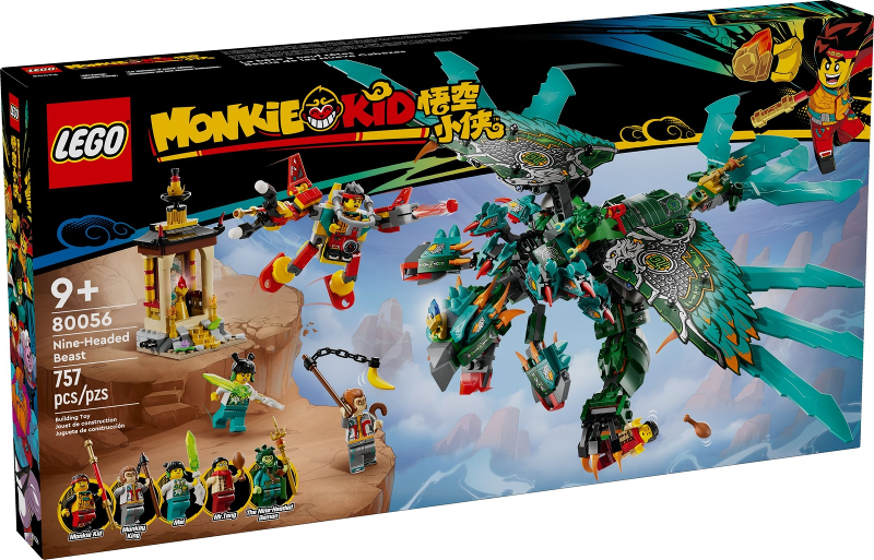 80056 Nine-Headed Beast (Retired) LEGO Monkie Kid product image 1, provided for visual reference and product detail review