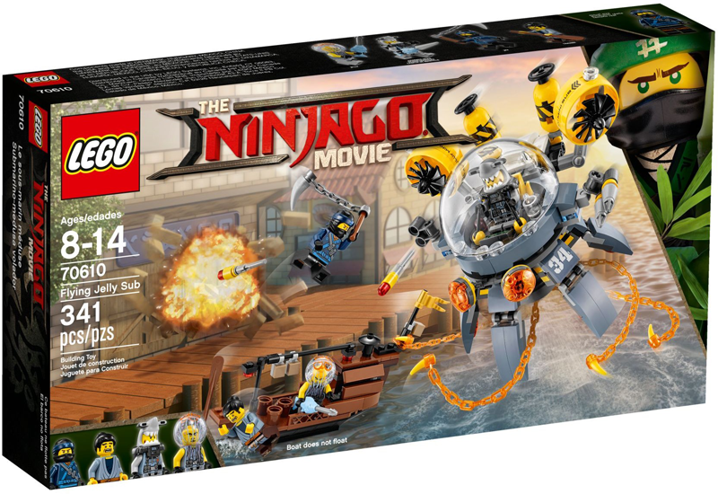 70610 Flying Jelly Sub (Retired) LEGO The LEGO Ninjago Movie product image 1, provided for visual reference and product