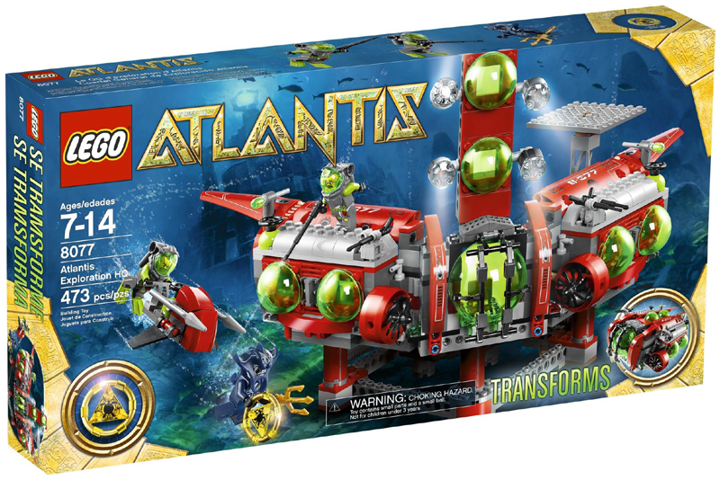 8077 Atlantis Exploration HQ (Retired) LEGO Atlantis product image 1, provided for visual reference and product detail review