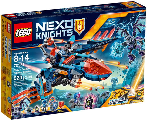 70351 Clay's Falcon Fighter Blaster (Retired) LEGO Nexo Knights product image 1, provided for visual reference and product