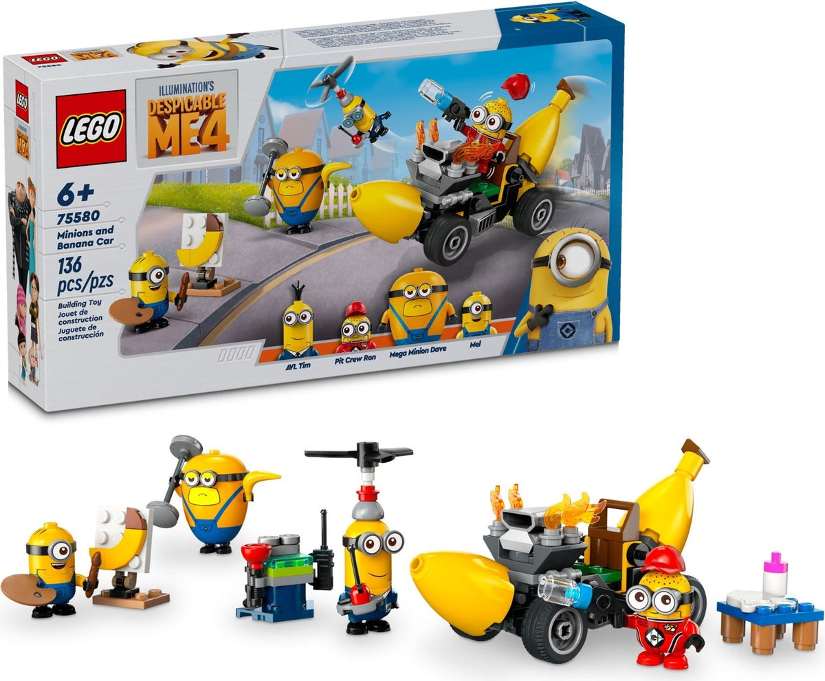 75580 Minions and Banana Car (Retired) LEGO Despicable Me product image 2, provided for visual reference and product detail