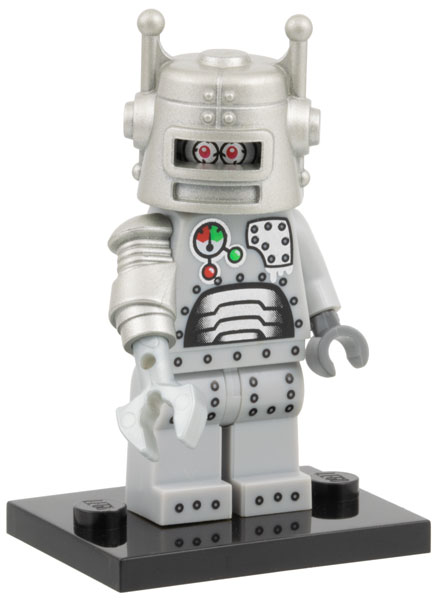 Robot - Series 1 Collectible Minifigure (col01-7) product image 2, provided for visual reference and product detail review