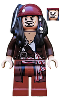 Captain Jack Sparrow - Dark Brown Jacket, Bandana (poc034) product image 1, provided for visual reference and product detail