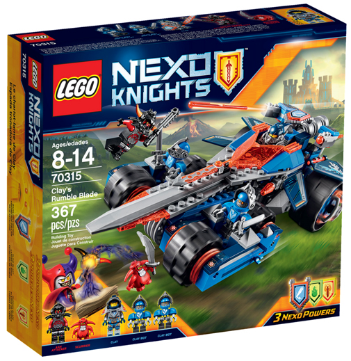 70315 Clay's Rumble Blade (Retired) LEGO Nexo Knights product image 1, provided for visual reference and product detail