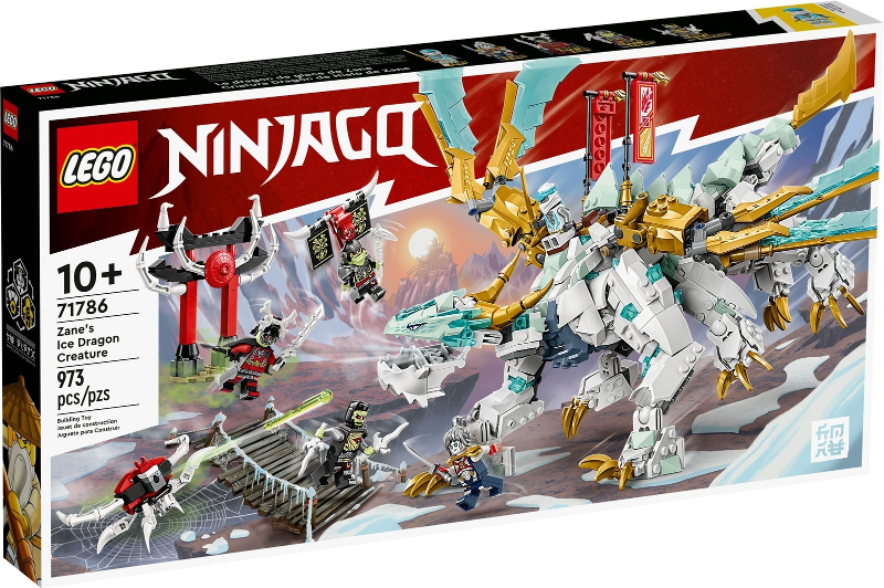 71786 Zane's Ice Dragon Creature (Retired) LEGO Ninjago product image 1, provided for visual reference and product detail