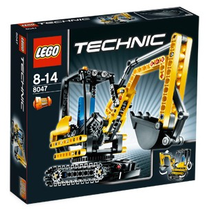 8047 Compact Excavator (Retired) LEGO TECHNIC product image 1, provided for visual reference and product detail review
