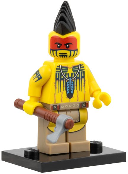 Tomahawk Warrior - Series 10 Collectible Minifigure (col10-5) product image 2, provided for visual reference and product