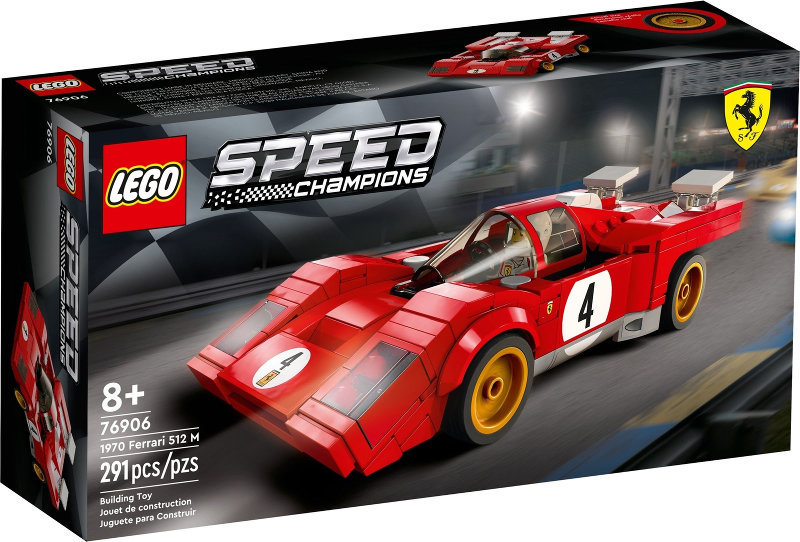 76906 1970 Ferrari 512 M (Retired) LEGO Speed Champions product image 1, provided for visual reference and product detail