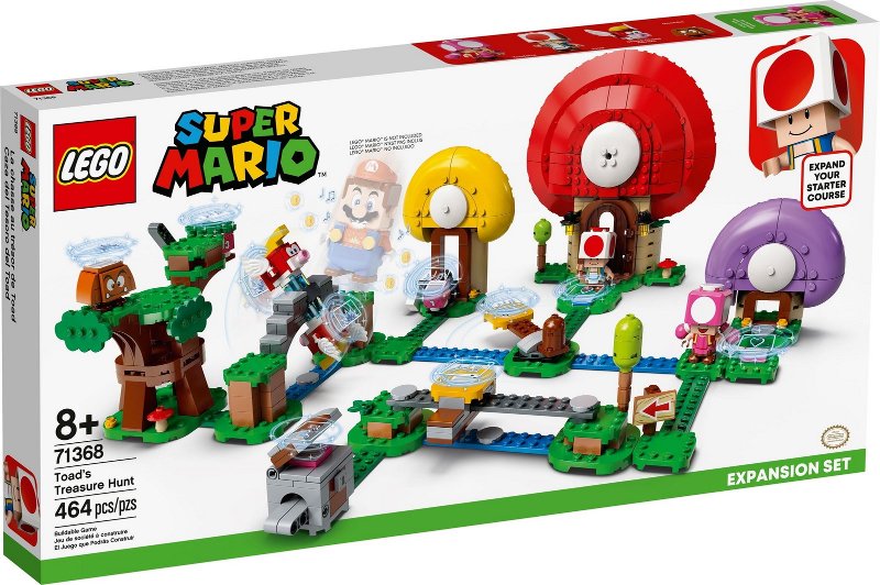 71368 Toad's Treasure Hunt - Expansion Set (Retired) LEGO Super Mario product image 1, provided for visual reference and