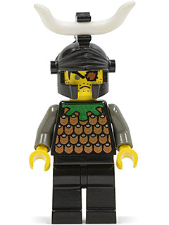 Knights Kingdom I - Gilbert the Bad, Black Dragon Helmet, Horns (cas043) product image 1, provided for visual reference and
