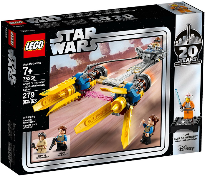 75258 Anakin's Podracer - 20th Anniversary Edition (Retired) LEGO Star Wars product image 1, provided for visual reference