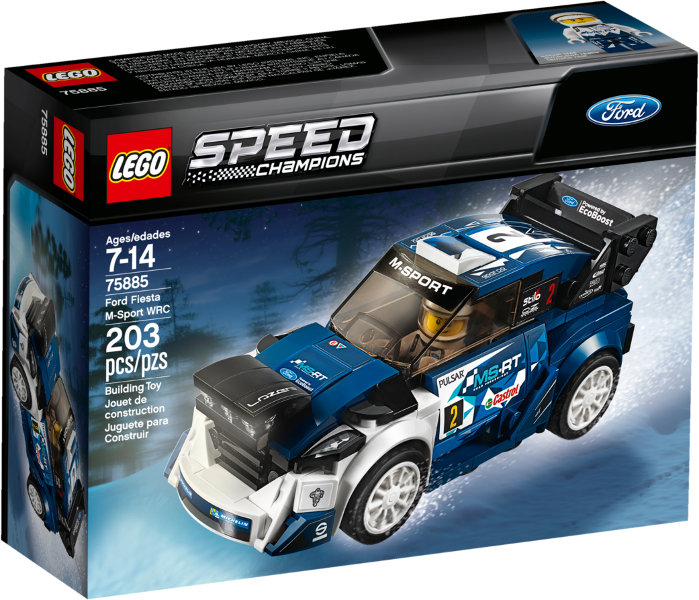 75885 Ford Fiesta M-Sport WRC (Retired) LEGO Speed Champions product image 1, provided for visual reference and product