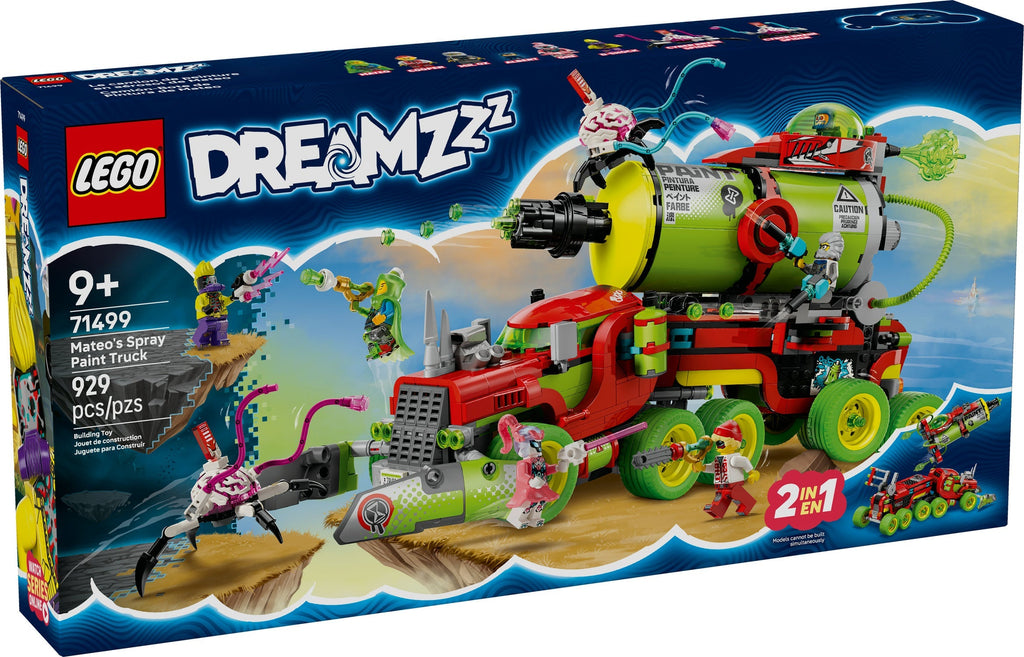71499 Mateo's Spray Paint Truck (Retired) LEGO Dreamzzz product image 1, provided for visual reference and product detail