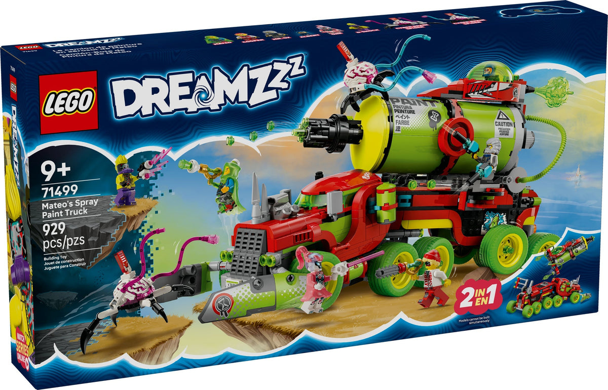 71499 Mateo's Spray Paint Truck (Retired) LEGO Dreamzzz product image 1, provided for visual reference and product detail