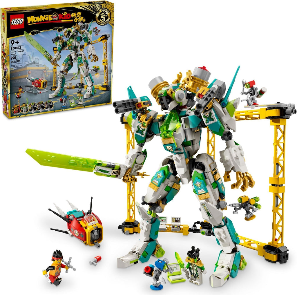 80053 Mei's Dragon Mech (Retired) LEGO Monkie Kid product image 2, provided for visual reference and product detail review