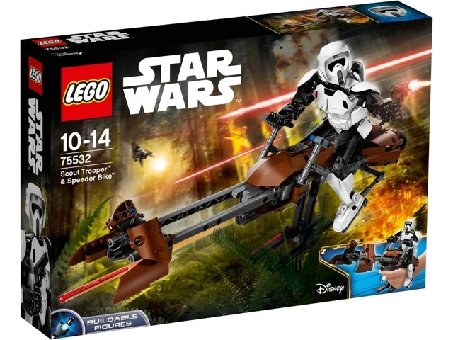 75532 Scout Trooper & Speeder Bike (Retired) LEGO Star Wars product image 1, provided for visual reference and product