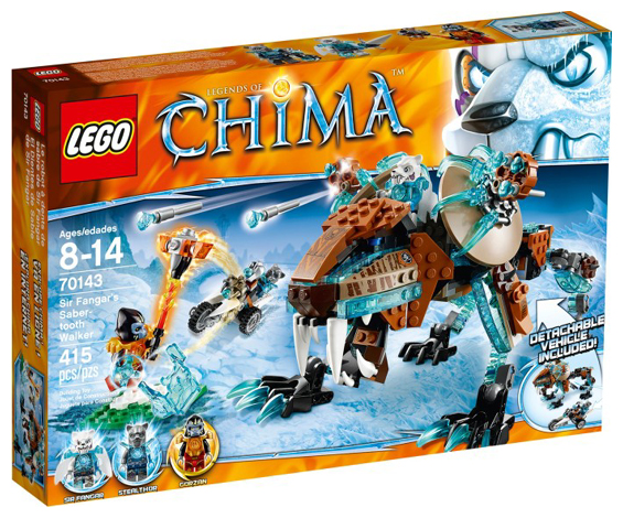 70143 Sir Fangar's Sabre-Tooth Walker (Retired) LEGO Legends of Chima product image 1, provided for visual reference and