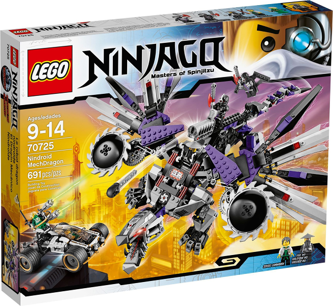 70725 Nindroid MechDragon (Retired) LEGO Ninjago product image 1, provided for visual reference and product detail review