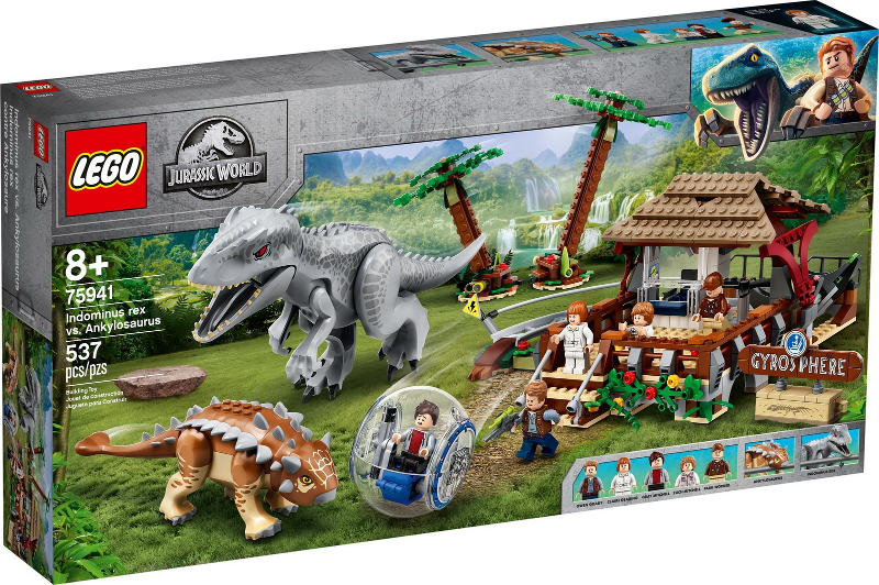 75941 Indominus rex vs. Ankylosaurus (Retired) LEGO Jurassic World product image 1, provided for visual reference and
