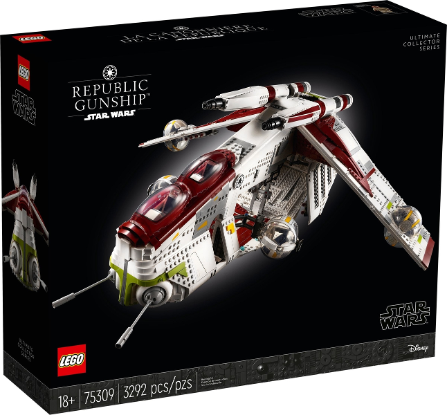 75309 Republic Gunship (Retired) LEGO Star Wars product image 1, provided for visual reference and product detail review