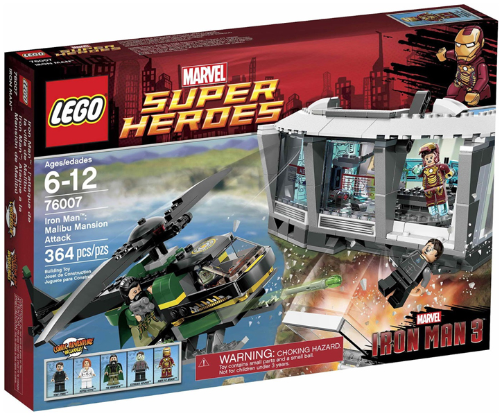 76007 Iron Man: Malibu Mansion Attack (Retired) LEGO Super Heroes product image 1, provided for visual reference and product