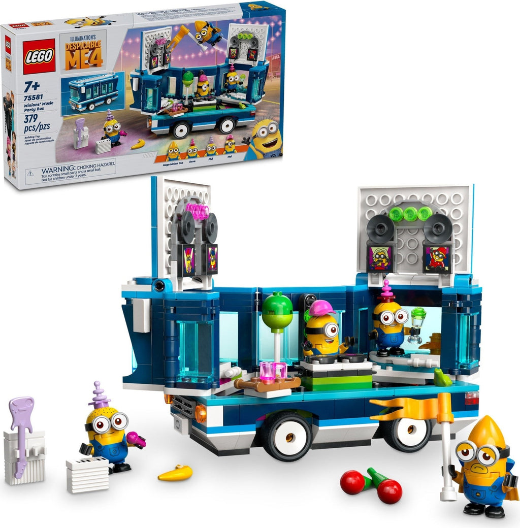 75581 Minions' Music Party Bus (Retired) LEGO Despicable Me product image 2, provided for visual reference and product