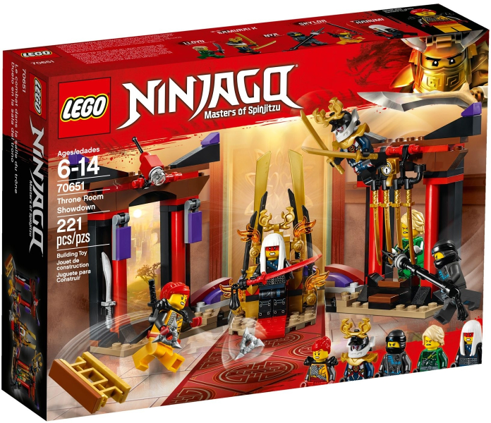 70651 Throne Room Showdown (Retired) LEGO Ninjago product image 1, provided for visual reference and product detail review