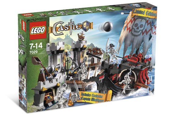 7029 Skeleton Ship Attack (Retired) LEGO Castle product image 1, provided for visual reference and product detail review
